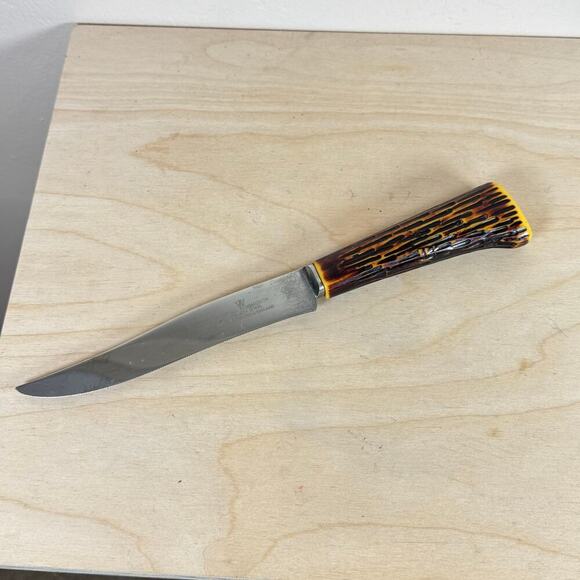 VTG Westall Richardson Sheffield England Carving Set 3 Bakelite Antler Handles - Picture 11 of 13